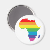 afrikanischer Stolz. Magnet (Vorderseite/Rückseite)