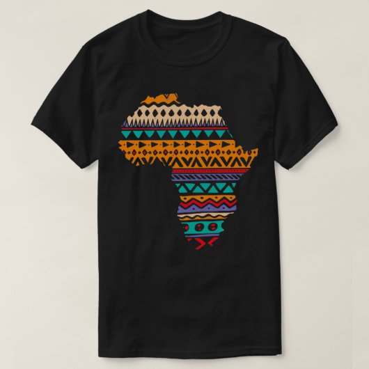 Afrikanischer Stolz Traditionelles Dashiki Muster T-Shirt (Design vorne)