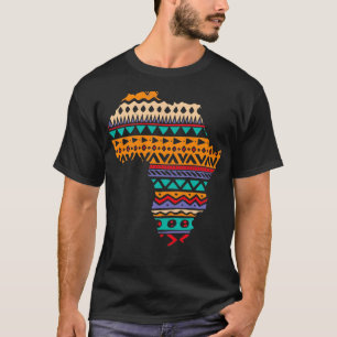 Afrikanischer Stolz Traditionelles Dashiki Muster T-Shirt