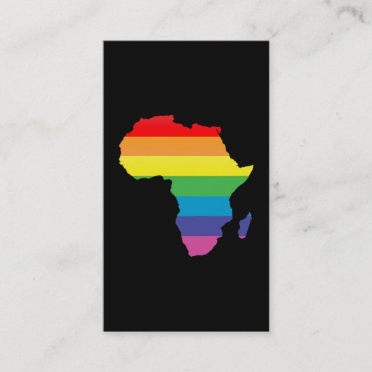 afrikanischer Stolz. Visitenkarte (Vorderseite)