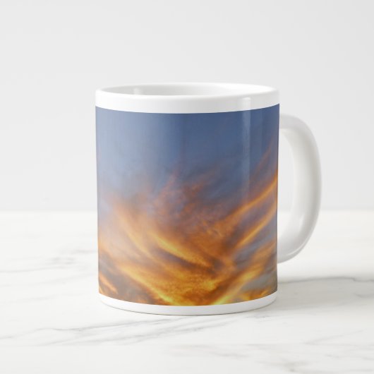 AFRIKANISCHER SUNSET SKY Jumbo-Tasse (Vorderseite Rechts)