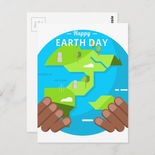 Afrikanischer Tag der glücklichen Erde Postkarte (Vorne/Hinten)