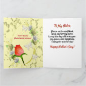 Afrikanischer Tag der Schwester Mutter Karte (Innenseite)