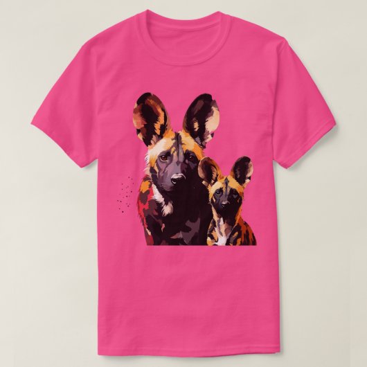 Afrikanischer Tag der wilden Hunde T-Shirt (Design vorne)