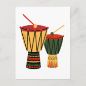 Afrikanischer Tam-Tam Postkarte (Vorderseite)