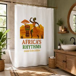 Afrikanischer Tanz Duschvorhang
