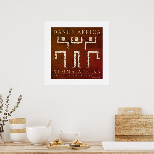Afrikanischer Tanz Poster (Küche)