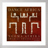 Afrikanischer Tanz Poster (Vorne)