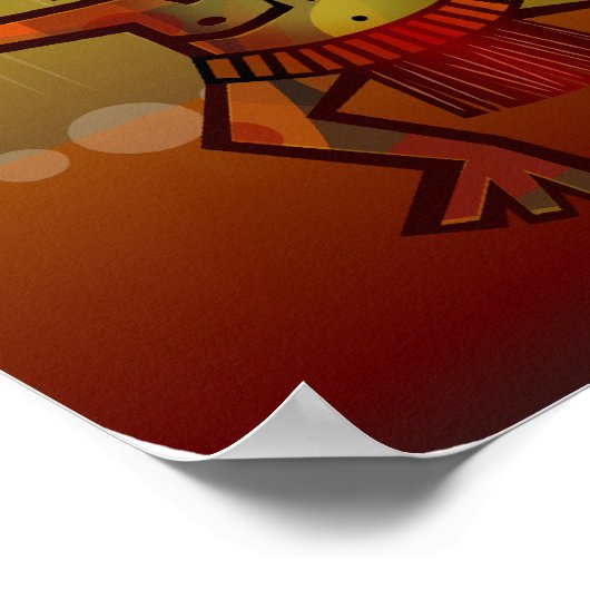 Afrikanischer Tanz Poster (Ecke)