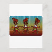 Afrikanischer Tanz Postkarte (Vorderseite)