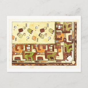 Afrikanischer Tanz Postkarte