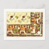 Afrikanischer Tanz Postkarte (Vorderseite)