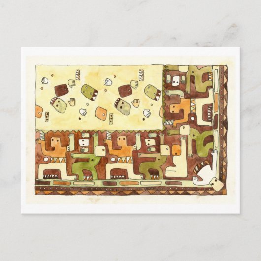 Afrikanischer Tanz Postkarte (Vorderseite)