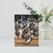 Afrikanischer Tanz Südafrikaner Postkarte (Stehend Vorderseite)