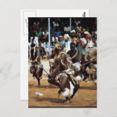 Afrikanischer Tanz Südafrikaner Postkarte (Vorne/Hinten)