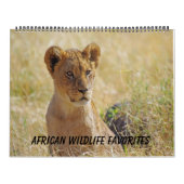 AFRIKANISCHER TIER-LIEBLINGS-KALENDER KALENDER (Titelbild)