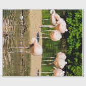 Afrikanischer Tierbeere | Funny Flamingo Lovers Geschenkpapier (Flach)