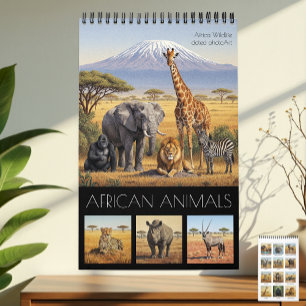 Afrikanischer Tiere-Kalender 2027 / Afrikanische W Kalender
