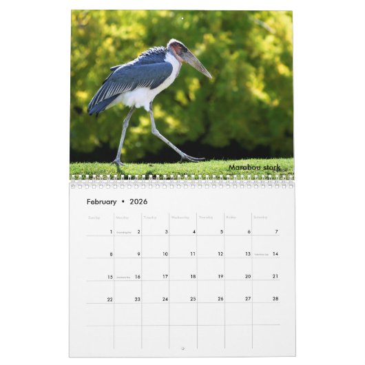 afrikanischer Tierkalender Kalender (Feb 2026)