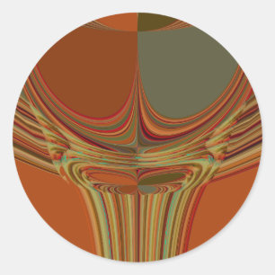 Afrikanischer traditioneller Erdboden Zeitgenössis Runder Aufkleber