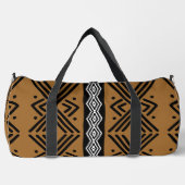 Afrikanischer Tribal-Schlammtuch inspirierte Duffe Duffle Bag (Vorderseite)