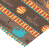 Afrikanischer Tribal-Tiermuster-Esstisch Kurzer Tischläufer (Ecke)