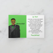 Afrikanischer Vater im Anzug Krawatte Geburtstag Karte (Innenseite)