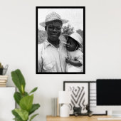 Afrikanischer Vater und Baby 1935 Poster (Heimbüro)