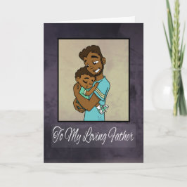 Afrikanischer Vater und Sohn Karte