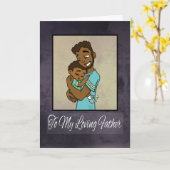 Afrikanischer Vater und Sohn Karte (Gelbe Blume)