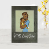 Afrikanischer Vater und Tochter Karte (Gelbe Blume)