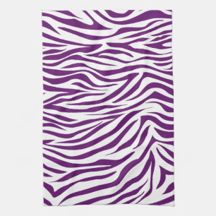 Afrikanischer Veilchen-Safari-Zebra Küchentuch