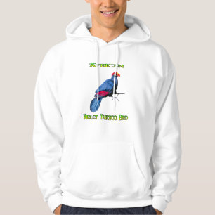 Afrikanischer Veilchen-Turako-Vogel-Hoodie Hoodie