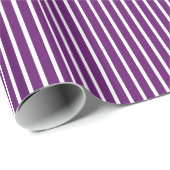 Afrikanischer Violet Safari Streifen Geschenkpapier (Rolleneckpunkt)