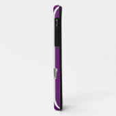 Afrikanischer Violet-Safari-Streifen mit Leopard Case-Mate iPhone Hülle (Hinten/Links)
