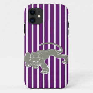 Afrikanischer Violet-Safari-Streifen mit Leopard Case-Mate iPhone Hülle