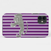 Afrikanischer Violet-Safari-Streifen mit Leopard Case-Mate iPhone Hülle (Rückseite (Horizontal))