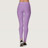 Afrikanischer violett (Vollfarbe) Leggings (Rückseite)