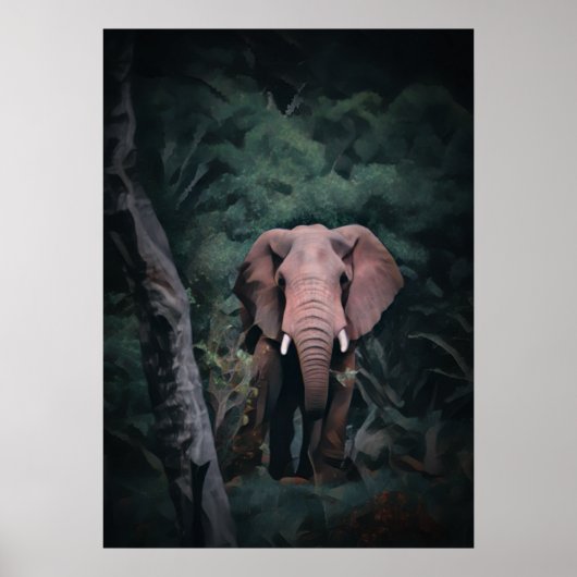 Afrikanischer Waldelephant Poster (Vorne)