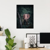 Afrikanischer Waldelephant Poster (Heimbüro)
