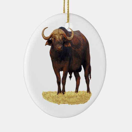 Afrikanischer Wasser-Büffel Keramikornament (Rechts)