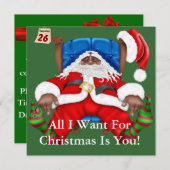 Afrikanischer Weihnachtsaufenthalt Einladung (Vorne/Hinten)