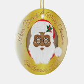 Afrikanischer Weihnachtsfeiertag Keramik Ornament (Rechts)