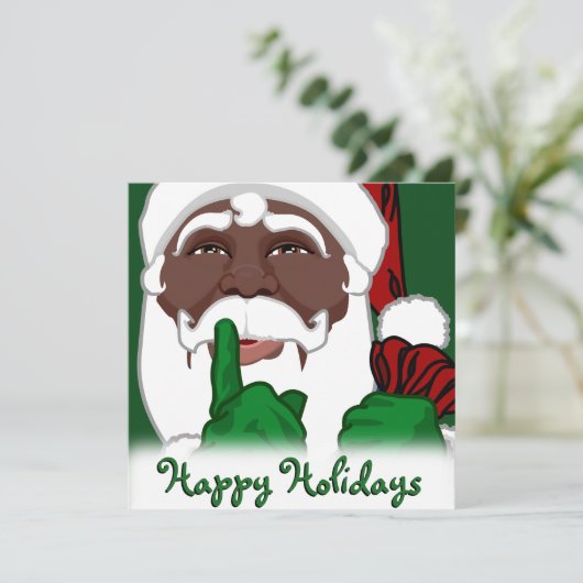 Afrikanischer Weihnachtsladen Einladung (Stehend Vorderseite)