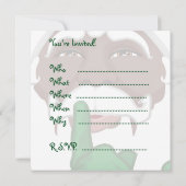 Afrikanischer Weihnachtsladen Einladung (Rückseite)