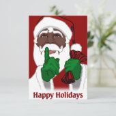 Afrikanischer Weihnachtsladen Einladung (Stehend Vorderseite)