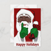 Afrikanischer Weihnachtsladen Einladung (Vorne/Hinten)