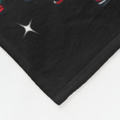 Afrikanischer Weihnachtsmann Pajama Cool Black Fleecedecke (Ecke)