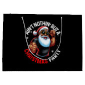 Afrikanischer Weihnachtsmann Pajama Große Geschenktüte (Rückseite)