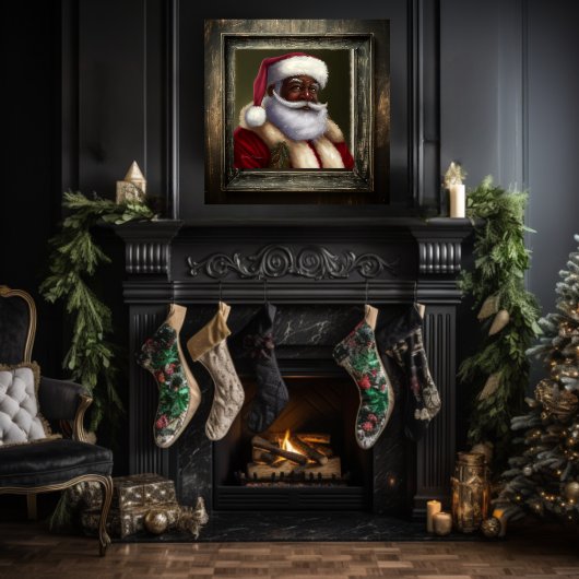 Afrikanischer Weihnachtsmann Poster